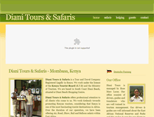 Tablet Screenshot of dianisafaris-kenya.com
